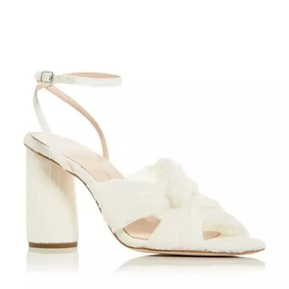 Loeffler Randall Reed High Heel Pleated Sandals, New, Size 11